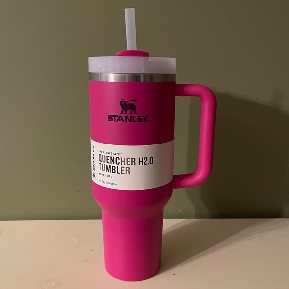 NWT Stanley Quencher H2.0 FlowState Tumbler Fuchsia 40oz - Picture 10 of 10